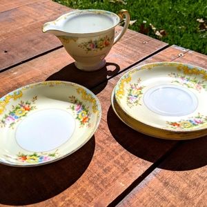 Vintage 1930s Meito china set hand painted